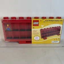 LEGO KP004 Large Minifigure Display Case 16 Red 2011 - NEW - SEALED - RETIRED