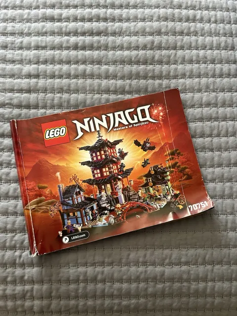 LEGO NINJAGO Temple of Airjitzu 70751 Illustrated Manual Booklet EN/DE/FR/ES/RU