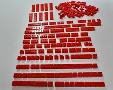 About 230 Lego Pieces/Parts Red
