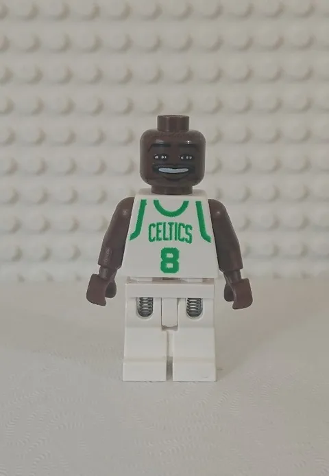 LEGO NBA Basketball - Antoine Walker Minifigure  (nba040) - White Uniform