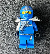 LEGO NINJAGO Blue Ninja Minifigure w/ Silver Shoulder Armor Plastic