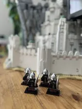 LOTR Gondor soldier/archers Custom Printed Minifigure Lot 4 compatible w/ lego