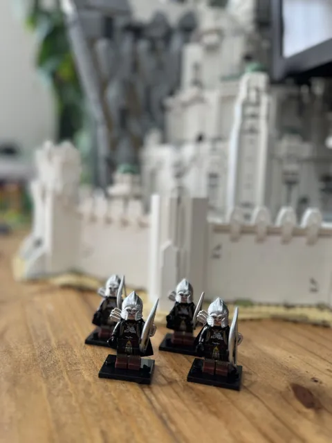 LOTR Gondor soldier/archers Custom Printed Minifigure Lot 4 compatible w/ lego