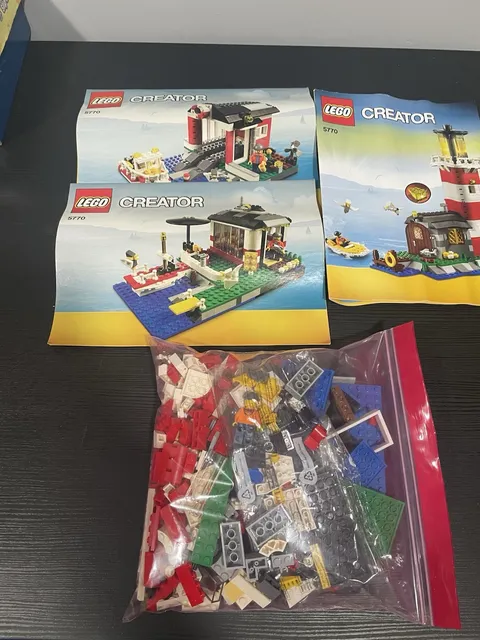 LEGO Creator 5770 Lighthouse Island Minifig, Parts & Instruction Manuals 