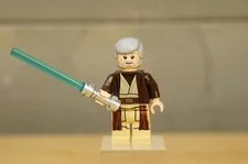 Lego STAR WARS Obi-Wan Ben Kenobi SW0552 Minifigure & Lightsaber Tatooine