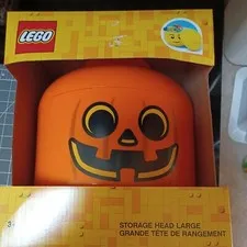 New Lego Storage Head L Halloween party candy Pumpkin Jack patch House school
