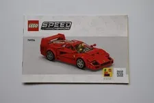LEGO® Speed Champions 76934 Ferrari F40 Supercar Instruction Manual Only!