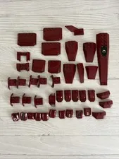 LEGO LOT DARK RED 41 PCS VEHICLE HOOD MUDGUARD WEDGE VARIETY BUILDING PIECES