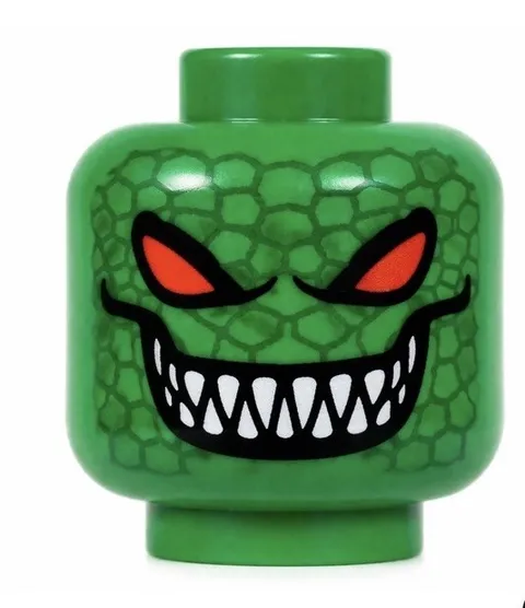 Lego Mini Figure Killer Croc Authentic Lego Vintage Head Batman