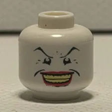 LEGO BATMAN JOKER HEAD (SLIGHTLY FADED)
