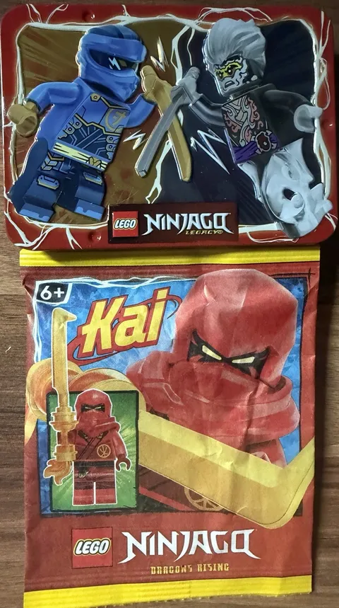LEGO NINJAGO Lot of 2 SEALED Sets (3 Minifigures) Jay Vs Cinder Ghost & Kai