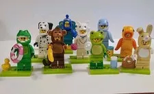 LEGO Minifigures Lot of 8 Animal Costume Minifigures Crocodile Shark Lion