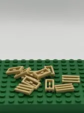 Lego Grill Grate Plates 1x2 Tan Replacement Part #2412 Lot of 11 #2412b 1720