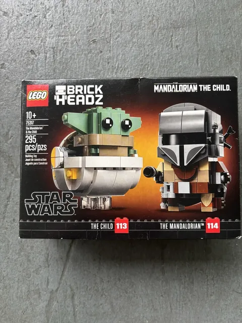 LEGO Star Wars BrickHeadz 75317 The Mandalorian & the Child NEW Sealed