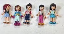 LEGO Friends Random LOT of 5 minifigures minifigs 4 girls 1 boy 2009, 2013, 2014