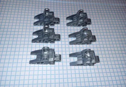 6 Bionicle Lego 41668 in Pearl Light Gray Foot Feet w/ Ball Joint Socket Genuine