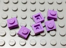 New LEGO Lot of 6 Medium Lavender 1x1 Plates Girls Friends Parts and Pieces