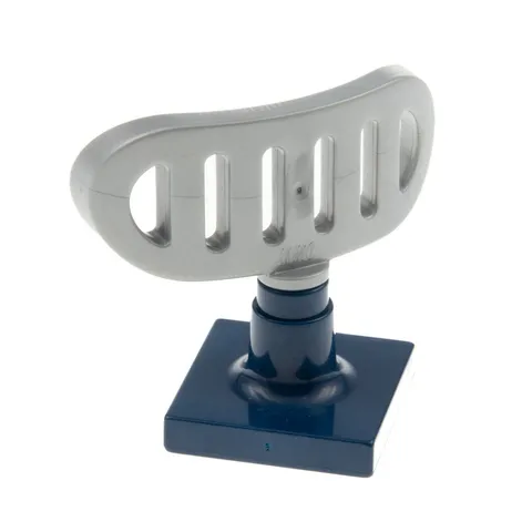 1x LEGO Duplo Radar Antenna 2x2 Turnable Police Perlm Grey Dark Blue 4376c04