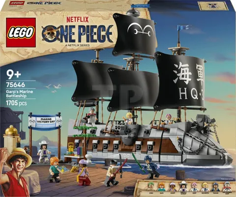 LEGO ONE PIECE Garp's Marine Battleship 75646 Building Toy Set 8 Minifigures New