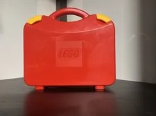 LEGO Red Travel Carrying Case Box Storage Container w/Dividers 2012