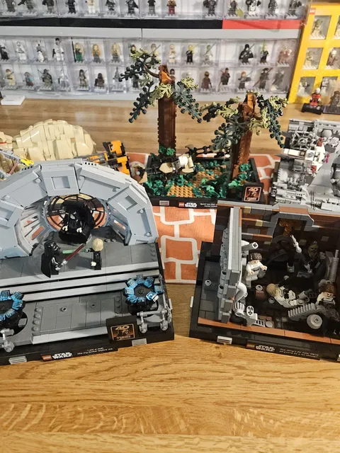 LEGO Star Wars Set Of 5 Dioramas: 75352, 75339, 75380, 75353, 75329 w Figs READ