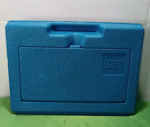 Vintage 1983 Lego Blue Plastic Storage Box Container Carrying Case Only-No Legos