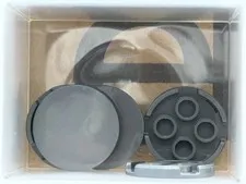 LEGO Parts - Dark Bluish Gray Tile, Round 3 x 3 - No 67095 - QTY 5