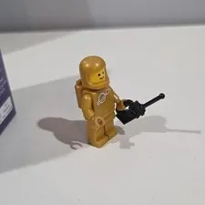LEGO Pearl Gold Classic Spaceman Minifigure with Walkie Talkie