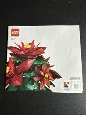 LEGO 10370 Poinsettia Instruction Manual Only