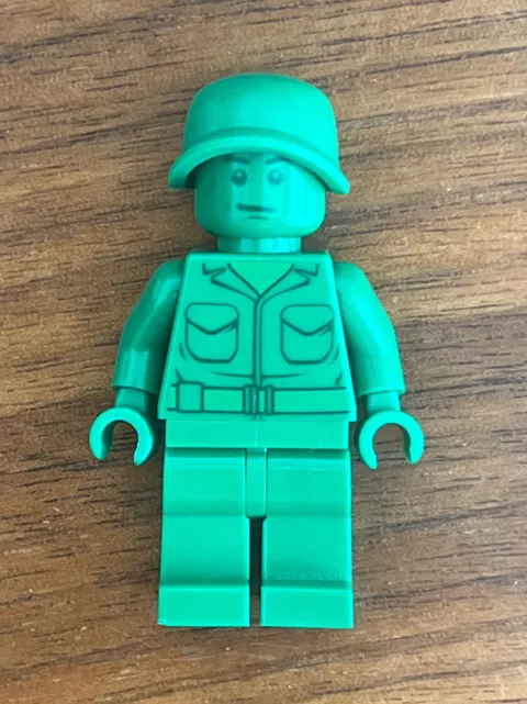 LEGO TOY STORY ARMY MAN Minifigure Green Toy Soldier Very Good New Condition