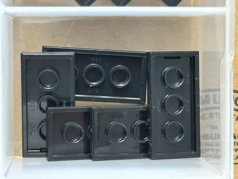 LEGO Parts - Black Tile 2 x 4 - No 87079 - QTY 5