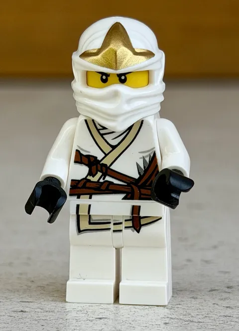 LEGO Ninjago Minifigure Zane ZX 9440 9445 9449 9554 njo0031 njo031 (torso crack)