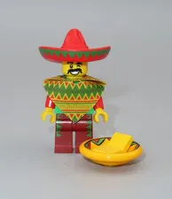 LEGO Taco Tuesday guy Sombrero minifigure LEGO Movie collectible series CMF