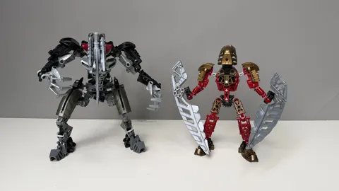 LEGO BIONICLE: Toa Lhikan and Kikanalo (8811) Built Complete - No Box or Manual