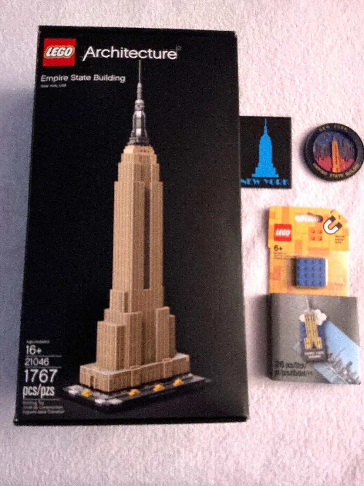 Lego Empire State Building Architecture 21046 Lego Keychain Empire State Magnets