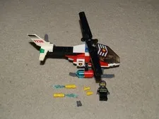 Lego 7238 City Fire Helicopter Complete Set w/ Minifigure