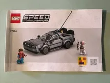 LEGO Speed Champions Time Machine 77256 Instructions MANUAL Only FREE SHIPPING!