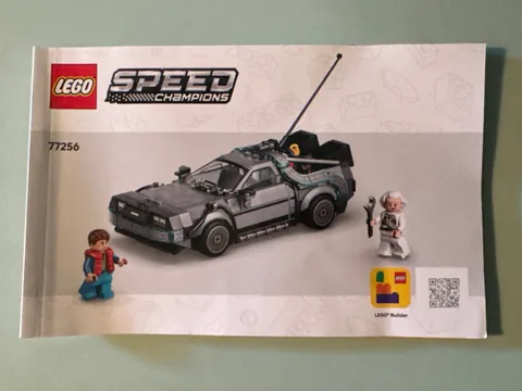 LEGO Speed Champions Time Machine 77256 Instructions MANUAL Only FREE SHIPPING!