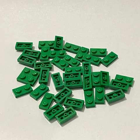 Lego 3023 Green Replacement Add-on Pieces Parts Lot of 38