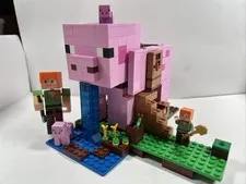 Lego 21170 Minecraft The Pig House- Retired With Extra Alex 3.5”