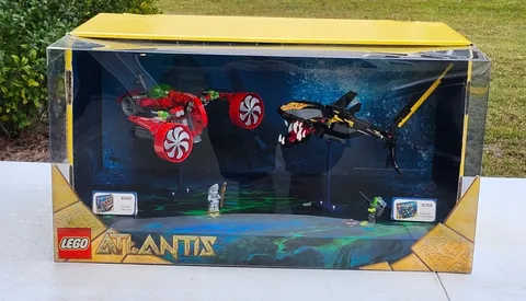 Lego Atlantis Store Display 8060 Typhoon Turbo Sub 8058 Guardian Of The Deep
