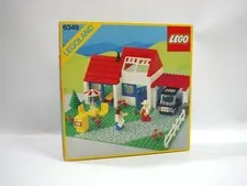 LEGO 6349 Vacation House 1988 Vintage Town 193 pcs 2 Minifigs From Japan