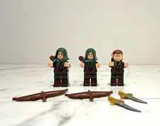 RARE LEGO Hobbit Mirkwood Elf Army Minifigures 3-Pack MINT + Weapons