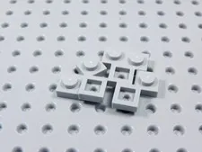 LEGO Lot of 8 Light Bluish Gray 1x1 Plates BR