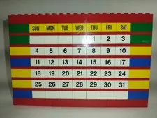 Lego Forever Calendar 853195 No Mini-figures  Incomplete As Is EXCELLENT COND