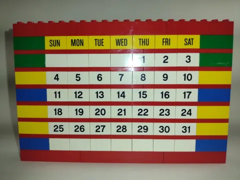 Lego Forever Calendar 853195 No Mini-figures  Incomplete As Is EXCELLENT COND