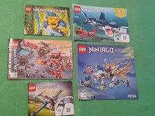 Lego Ninjago,Technic,Movie,Hero,Creator Instructions Manual Only 4 books