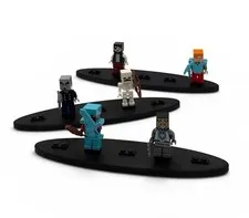 Custom Made Minifigure Display Stands - Pack Of Three