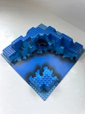 LEGO 6024px1 Aquazone 6195 Neptune Discovery Lab Raised Terrain Baseplate 32x32