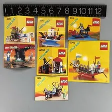 LEGO Vintage Castle Instruction Manuals: 1972 6016 6017 6018 6020 6035 6049 LOT
